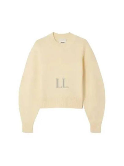 Alais Embroidered Logo Knit Top Sand - ISABEL MARANT - BALAAN 2