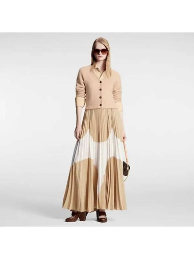 Abstract Insert Pleated Skirt 1AFEWF - LOUIS VUITTON - BALAAN 1