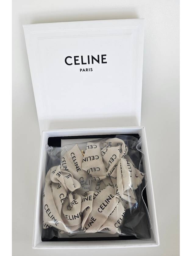 Rayure Bracelet Slik Scrunchy Gold White - CELINE - BALAAN 4