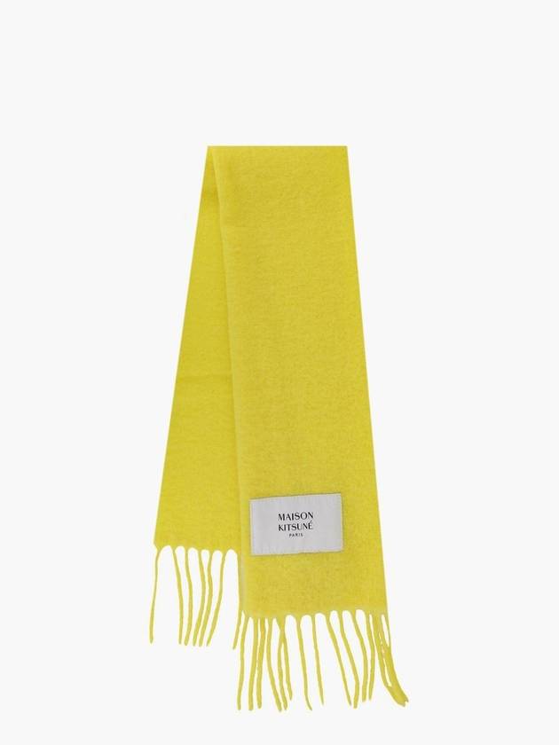 Baby Alpaca Plain Muffler Yellow - MAISON KITSUNE - BALAAN 1