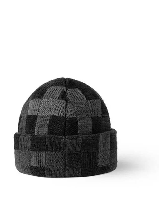 LV Crush Damoflage Beanie Black - LOUIS VUITTON - BALAAN 4