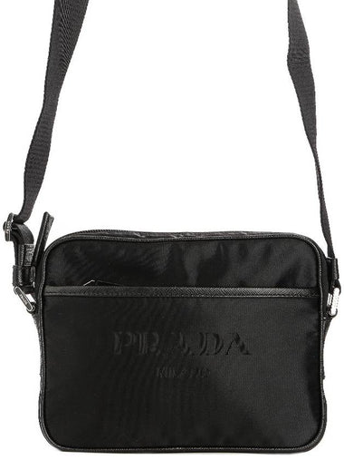 Men's Logo Cross Bag Black - PRADA - BALAAN 1