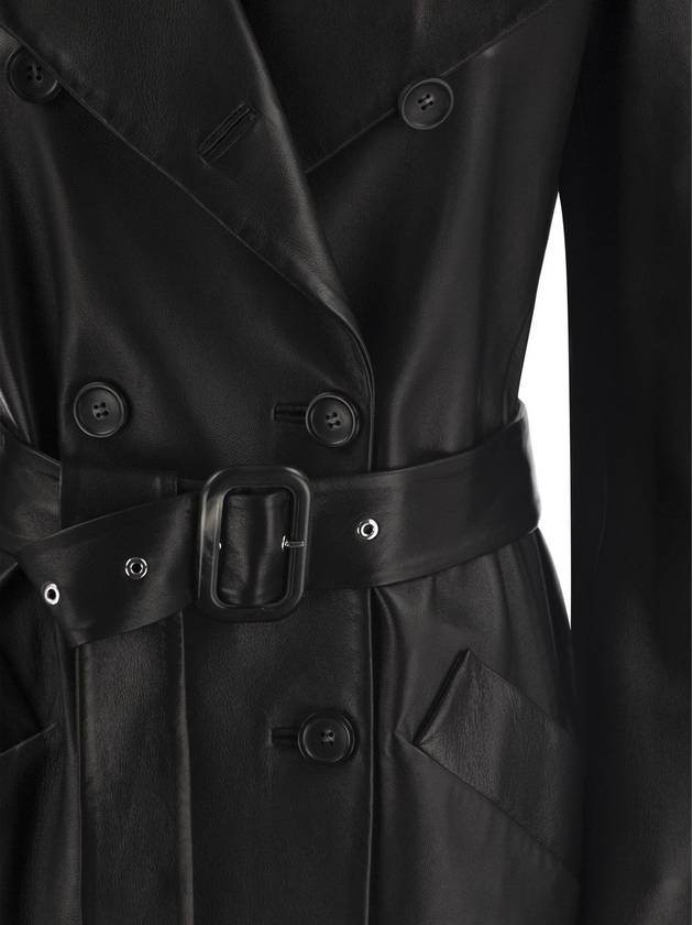 Giostra nappa leather trench coat black - MAX MARA SPORTMAX - BALAAN 5