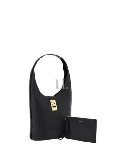 Buckle Hobo Shoulder Bag Black - SALVATORE FERRAGAMO - BALAAN 2