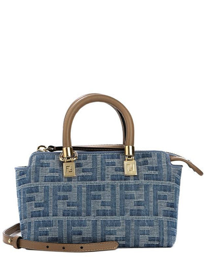 By The Way FF ​​Logo Denim Mini Tote Bag Light Blue - FENDI - BALAAN 2