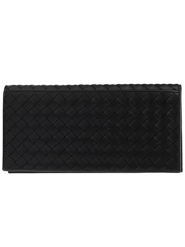 Intrecciato Continental Long Wallet Black - BOTTEGA VENETA - BALAAN 3