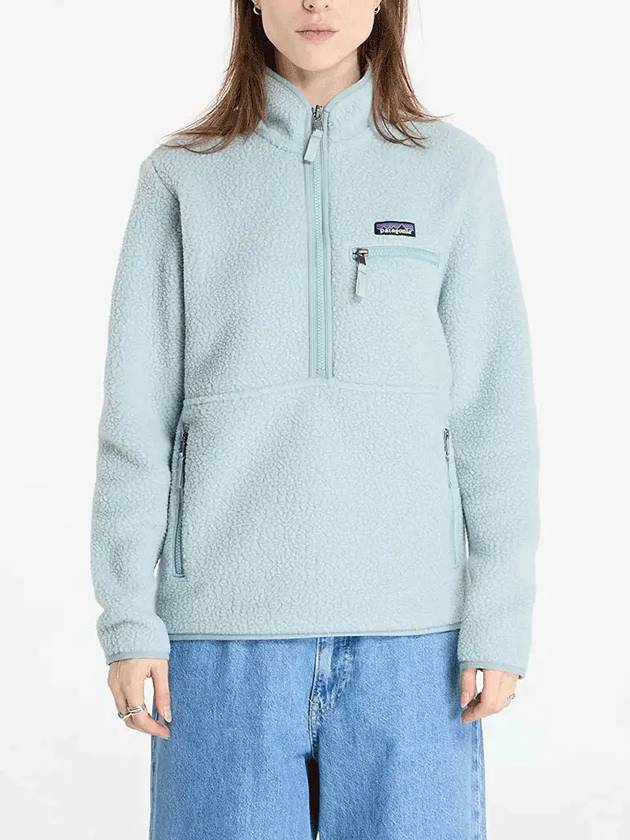 Retro Pile Fleece Marsupial Sweatshirt Thermal Blue - PATAGONIA - BALAAN 3