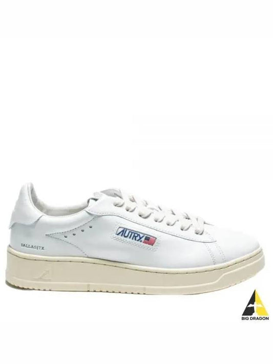 Dallas White Tab Leather Low Top Sneakers White - AUTRY - BALAAN 2