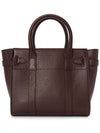 Bayswater Zipped Mini Classic Grain Tote Bag Oxblood - MULBERRY - BALAAN 5