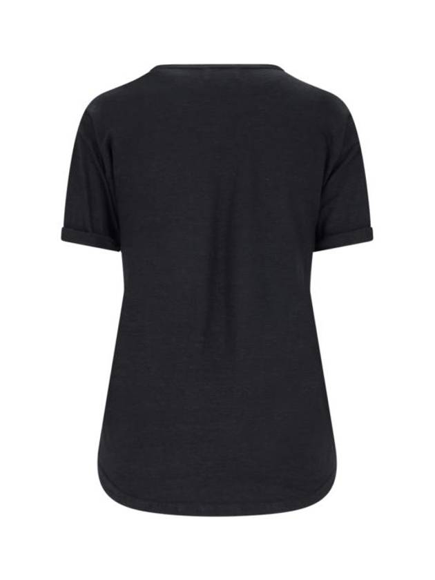 Short Sleeve T Shirt TS0004FA A1N10E 01BK Black - ISABEL MARANT - BALAAN 2