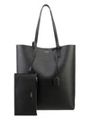 North South Shopping Tote Bag Black - SAINT LAURENT - BALAAN 2