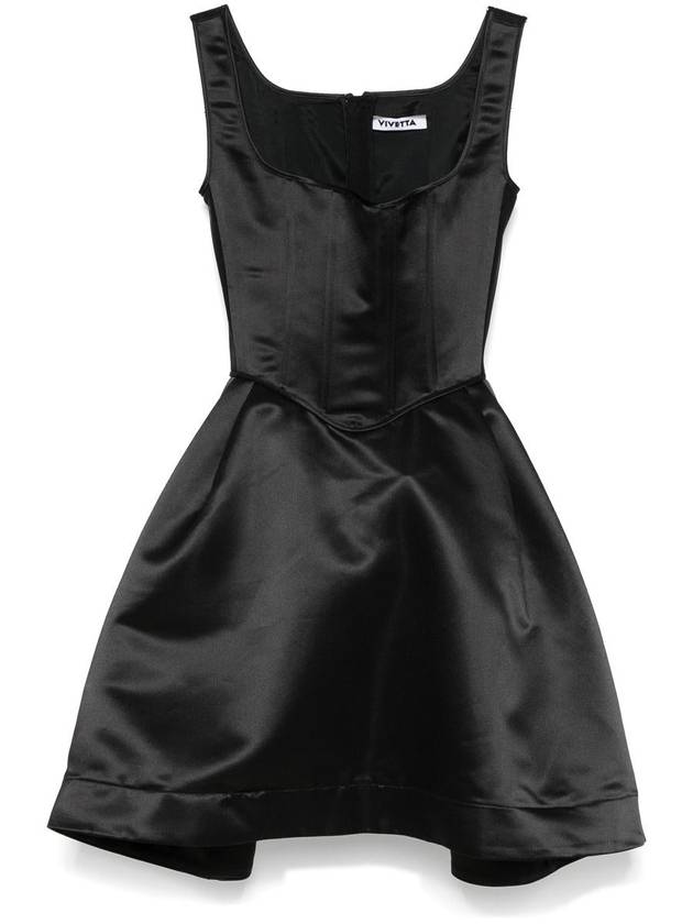 Vivetta Duchess Satin Mini Bustier Dress - VIVETTA - BALAAN 1