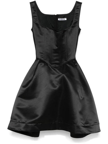 Vivetta Duchess Satin Mini Bustier Dress - VIVETTA - BALAAN 1