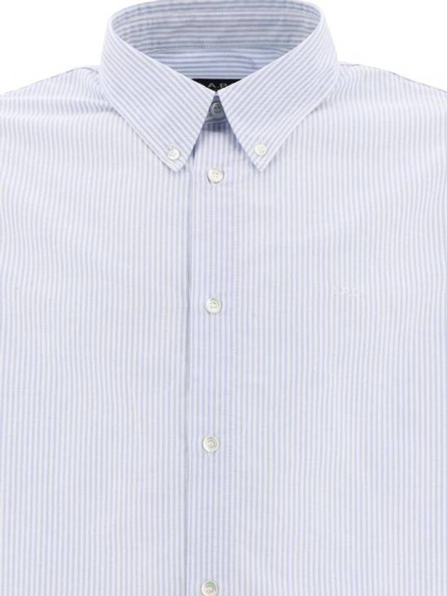 Greg Long Sleeve Shirt Blue - A.P.C. - BALAAN 4