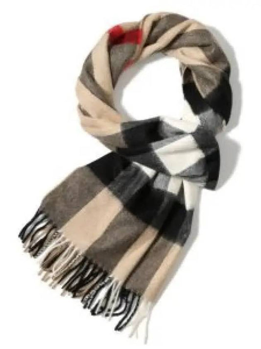 Classic Check Cashmere Muffler Beige - BURBERRY - BALAAN 2