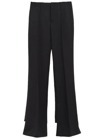 Women s Broken Heel Straight Pants Black - CHLOE - BALAAN 1