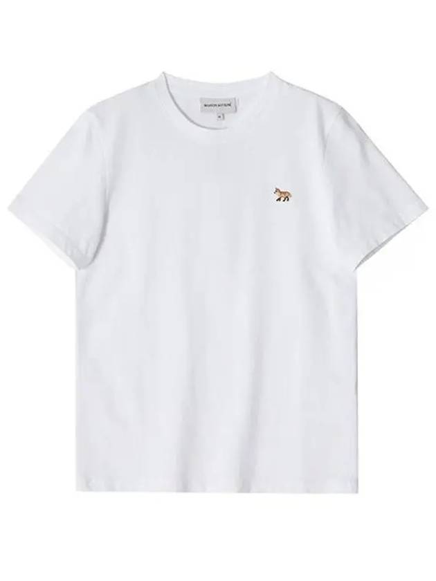 Baby Fox Patch Regular Short Sleeve T-Shirt White - MAISON KITSUNE - BALAAN 3