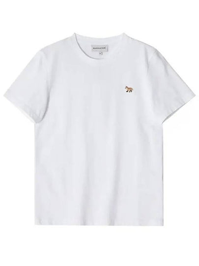 Baby Fox Patch Regular Short Sleeve T-Shirt White - MAISON KITSUNE - BALAAN 2