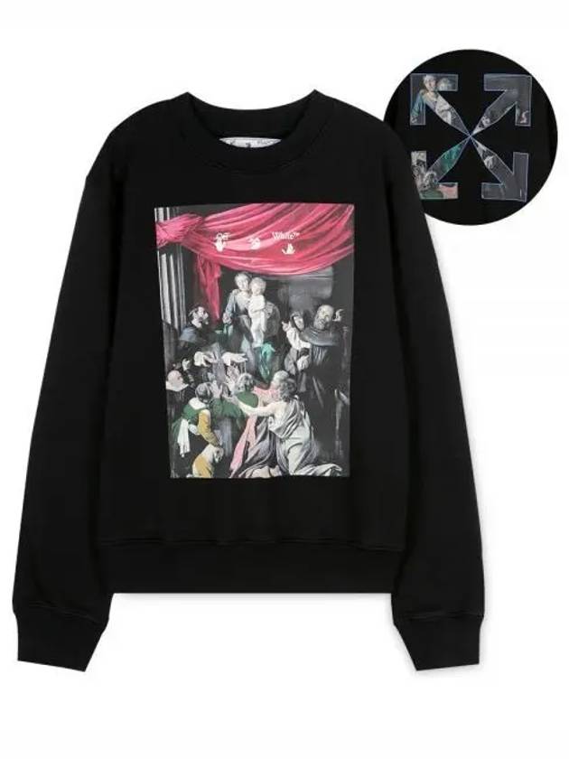 Men s Caravaggio Arrow Black Sweatshirt 1157075 - OFF WHITE - BALAAN 1