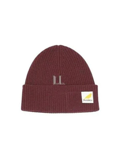 Logo Patch Wool Beanie Crimson Red - JW ANDERSON - BALAAN 2