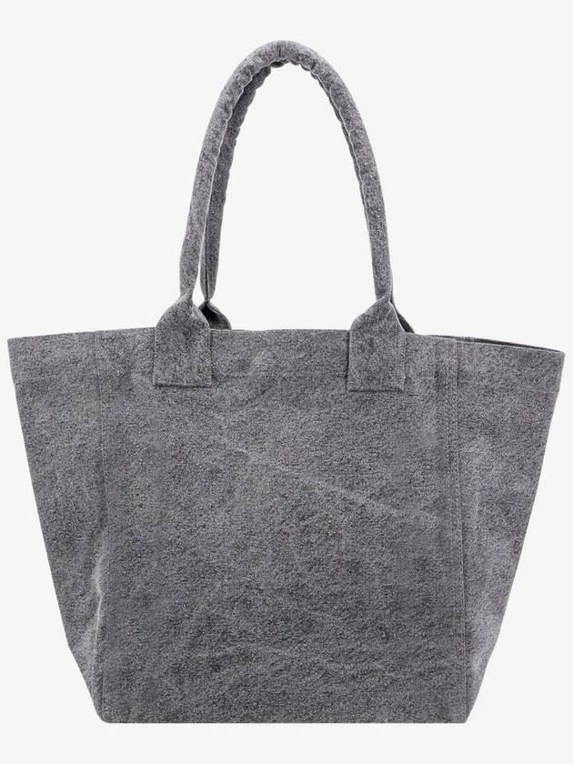 Yenky Embroidered Logo Small Tote Bag Grey - ISABEL MARANT - BALAAN 3