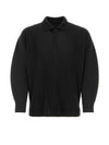 Homme Pliss? Polo T-Shirt HP46JM102 16 Black - ISSEY MIYAKE - BALAAN 1
