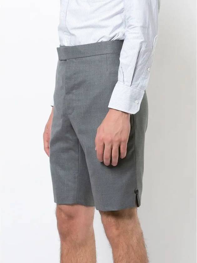 Twill Classic Backstrap Shorts Medium Grey - THOM BROWNE - BALAAN 5