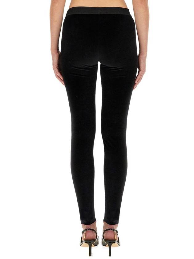 Stretch Velvet Signature Leggings PAJ121 JEX065LB999 B0011027224 - TOM FORD - BALAAN 5