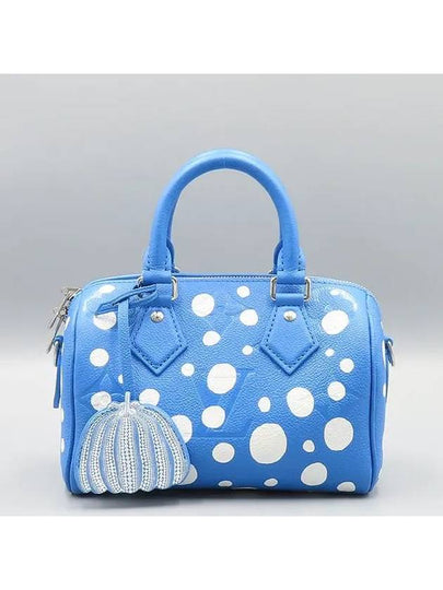 M46425 Blue White x Yayoi Kusama Bandouli re Speedy 20 Tote Bag Shoulder Strap 2WAY - LOUIS VUITTON - BALAAN 2