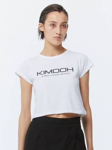 Lo Go Crop Short Sleeve T-Shirt White - KIMDOH - BALAAN 1