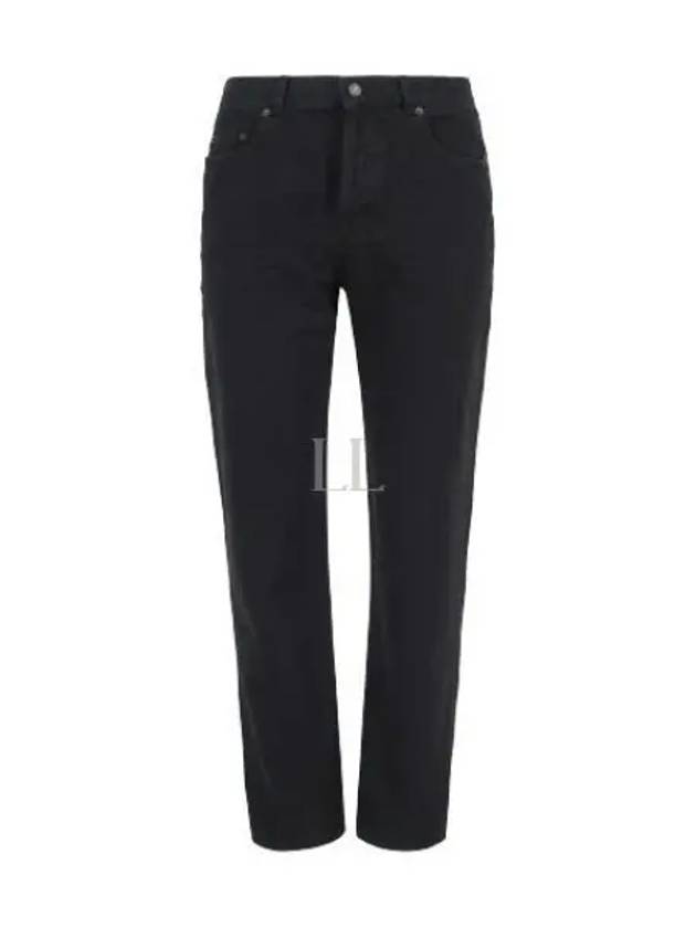 Vanessa Denim Straight Jeans Black - SAINT LAURENT - BALAAN 2