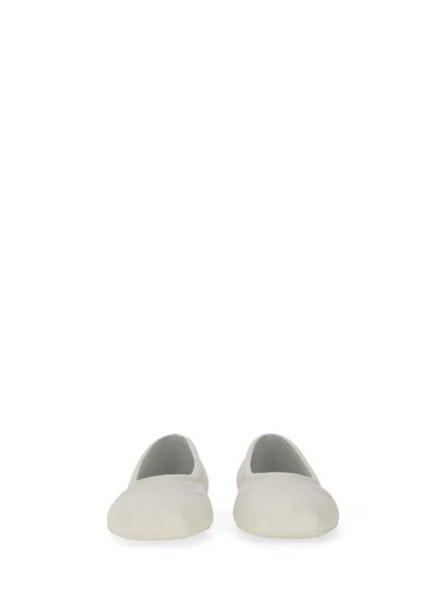 Bow Embossed Leather Ballerina White - MARNI - BALAAN 6