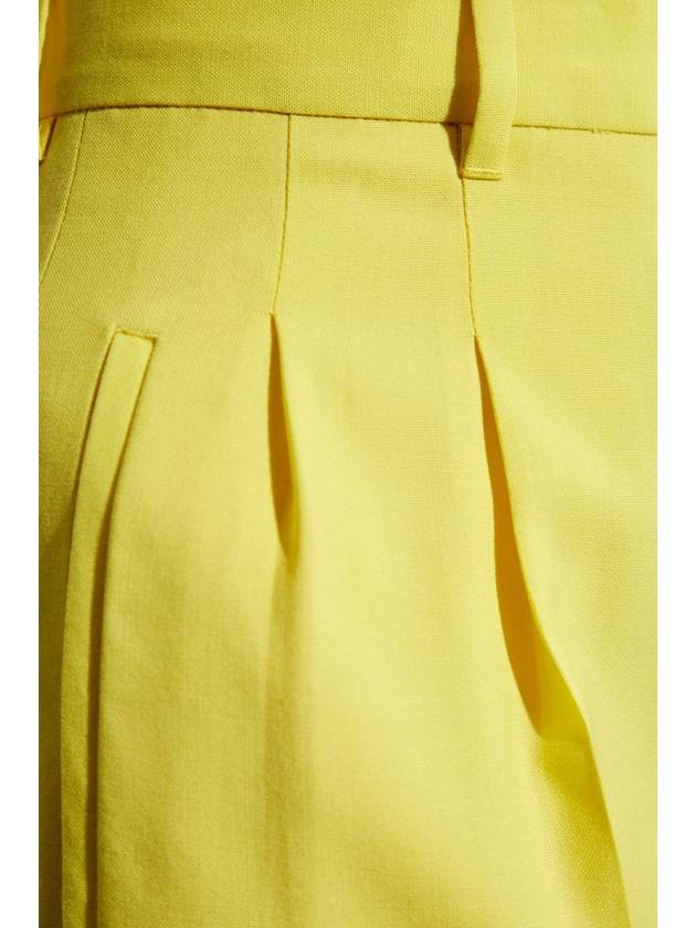 PS Paul Smith Wool Trousers With Crease, Women's, Yellow - PAUL SMITH - BALAAN 5