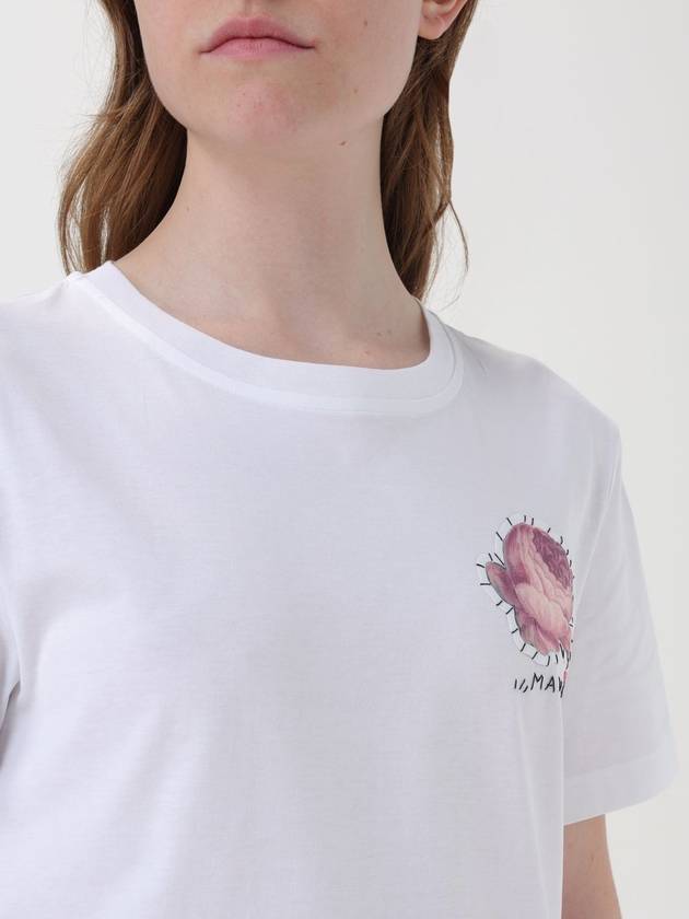 T-shirt Marni in cotone con logo e patch - MARNI - BALAAN 5