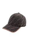 FF Monogram Ball Cap Brown - FENDI - BALAAN 3