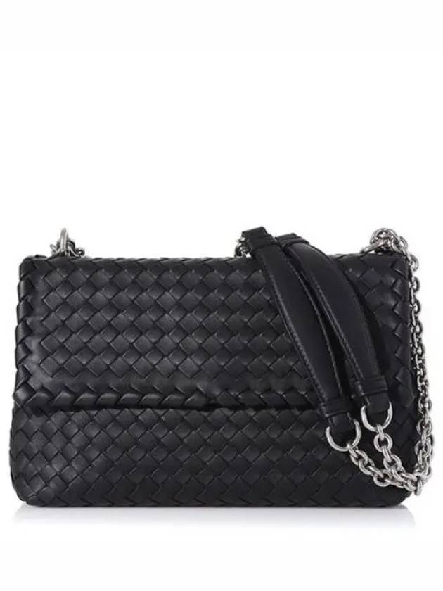 Olimpia Shoulder Bag Black - BOTTEGA VENETA - BALAAN 2