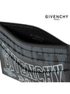 Multi logo leather card wallet charcoal black BK6099K1P1 028 - GIVENCHY - BALAAN 5