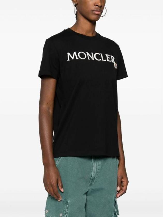 Short Sleeve T Shirt 8C00011 89AIJ 999 Black - MONCLER - BALAAN 4