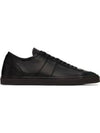 Linoleum Leather Low-Top Sneakers Black - LEMAIRE - BALAAN 2