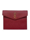 Envelope Uptown Baby Clutch Bag Burgundy - SAINT LAURENT - BALAAN 2