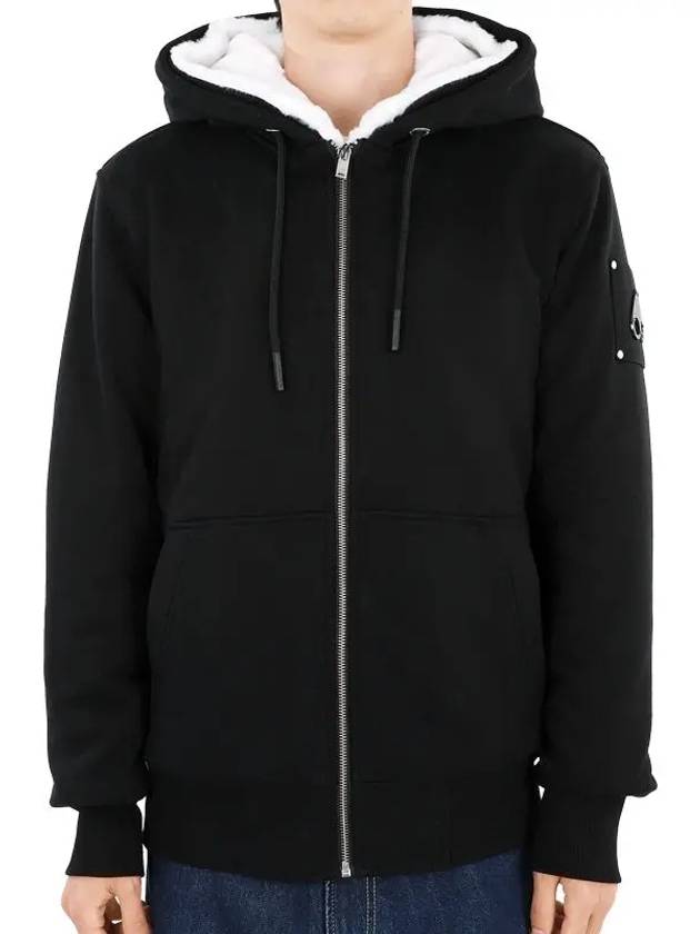 Classic Bunny Zip Up Hoodie White Lining Black - MOOSE KNUCKLES - BALAAN 3