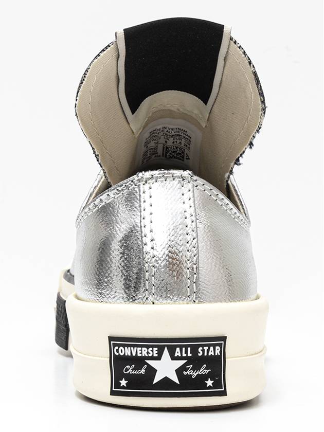 x Converse Turbodark Chuck 70 Low Silver Men's Sneakers A01292C - RICK OWENS - BALAAN 5