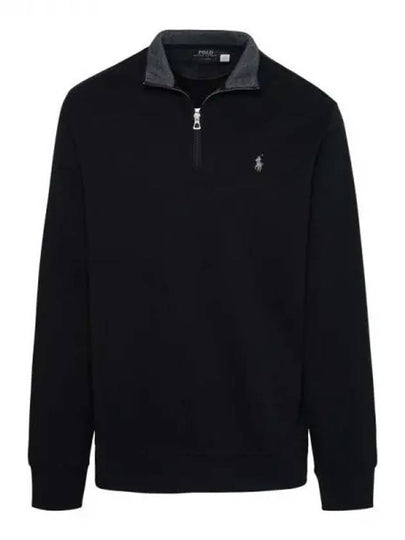 Pony Logo Half Zip-up Sweatshirt Black - POLO RALPH LAUREN - BALAAN 2