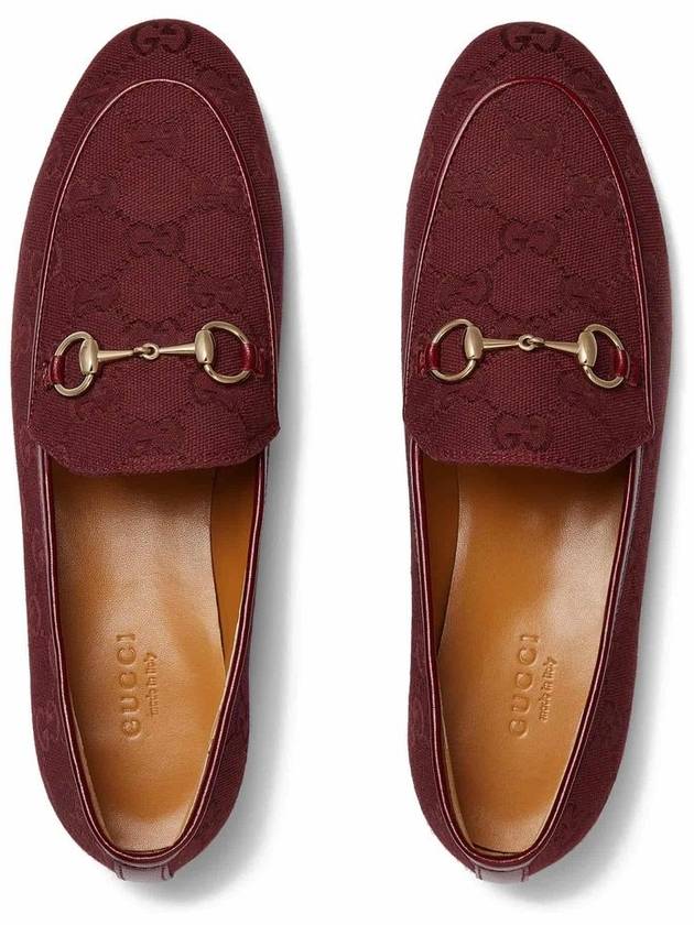 GG Canvas Jordan Loafer Red - GUCCI - BALAAN 3