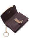 Gancini Calfskin Card Wallet Brown - SALVATORE FERRAGAMO - BALAAN 6