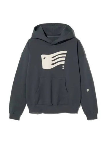 Flag Hoodie Unisex Charcoal - KIJUN - BALAAN 1