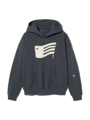 Flag Hoodie Unisex Charcoal - KIJUN - BALAAN 1