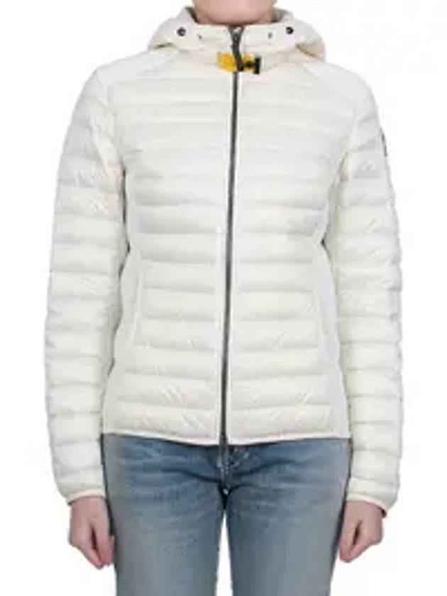 Kym Hybrid Hooded Padding Ivory - PARAJUMPERS - BALAAN 1