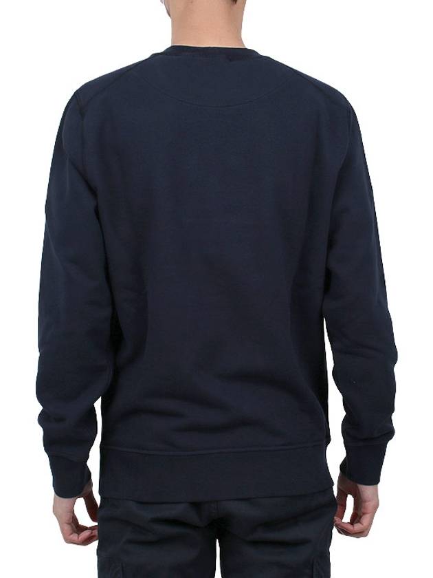 Men's Industrial One Print Sweatshirt Navy - STONE ISLAND - BALAAN 5