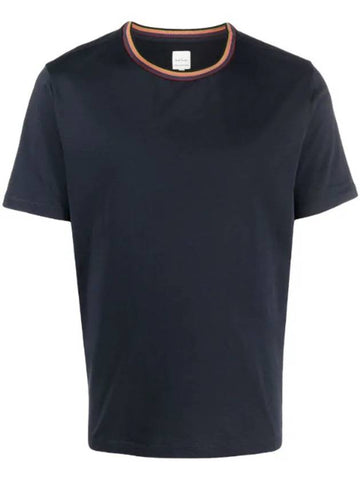 striped trim organic cotton T-shirt - PAUL SMITH - BALAAN 1